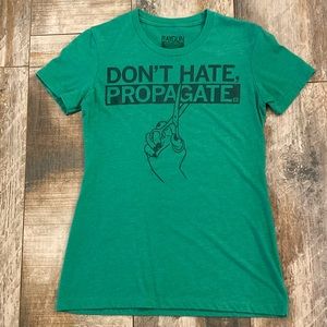 Raygun Don’t Hate Propagate T Shirt Snug Small